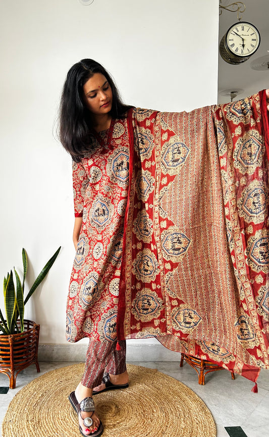 Raag Ajrakh Suit Set