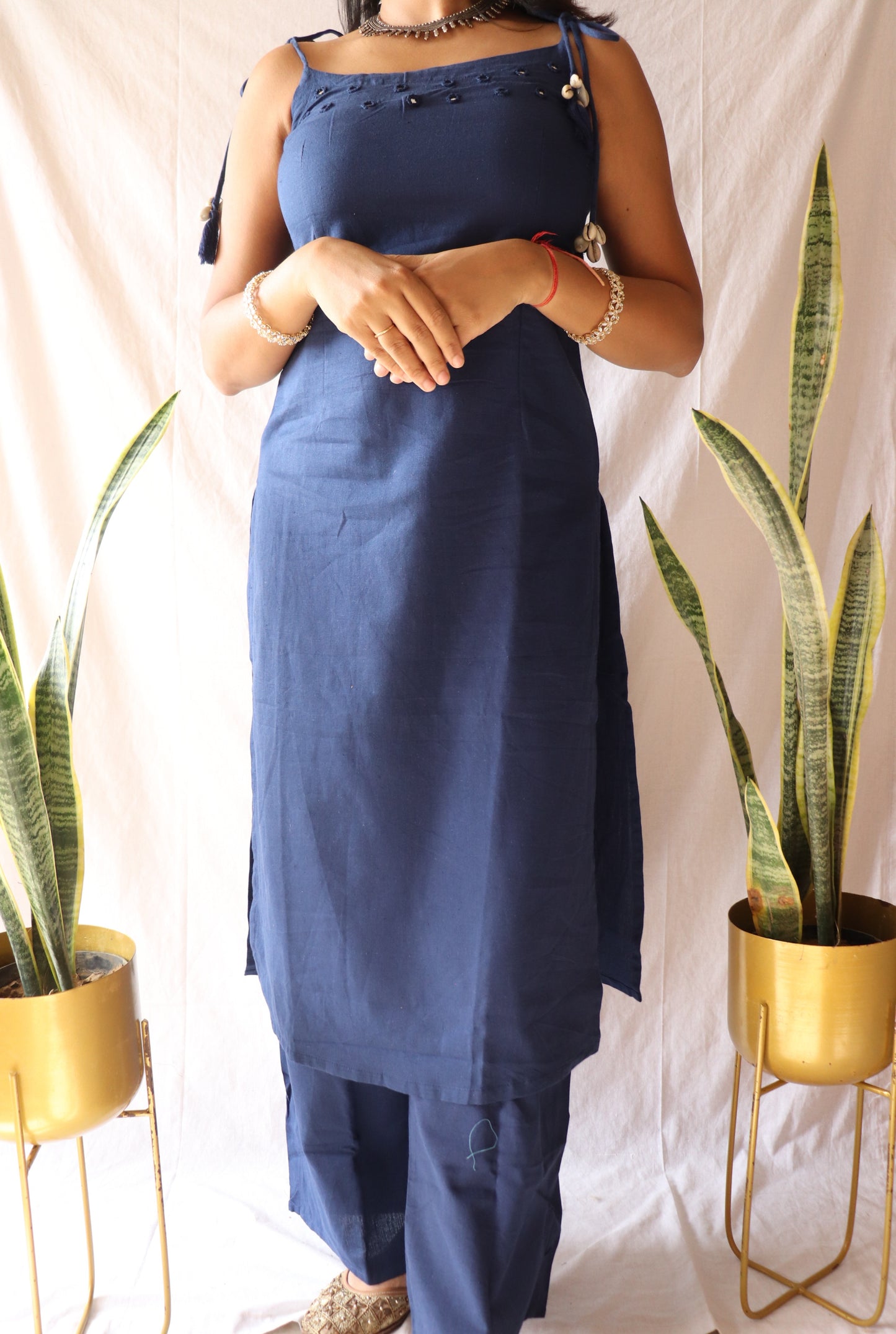 Indigo allure - Blue dori kurta set