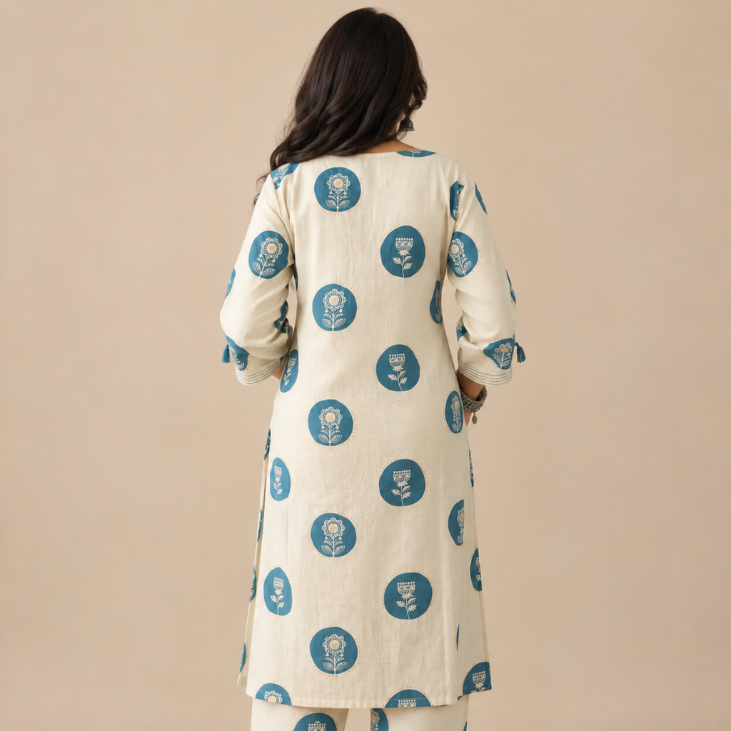 Indigo Bloom - Polka Dots Co-ord Set