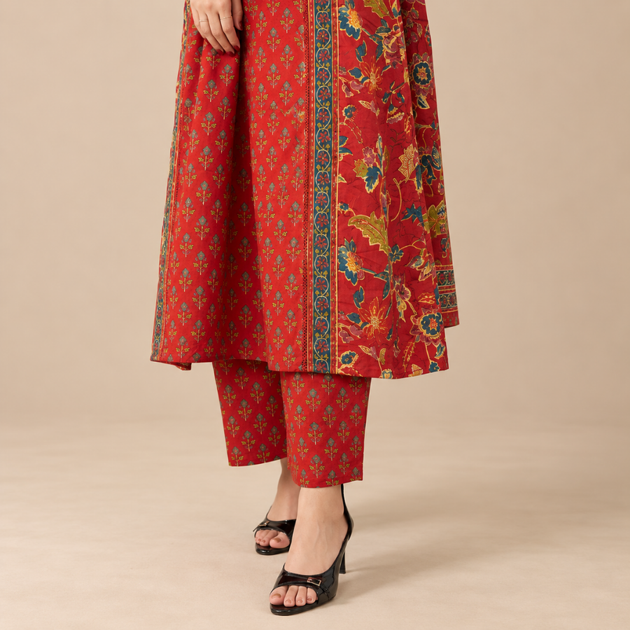 Gulnaar - Printed Suit set