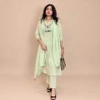 Blossom whisper - Embroidered floral suit set - Gul Collection