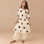 Timeless Polka - Khadi Kurta Set