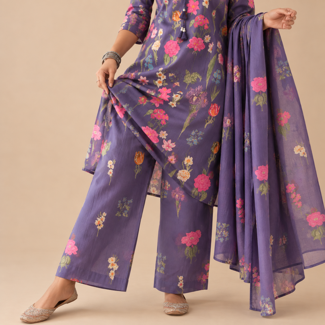 Gulbagh - Floral Printed Suit Set