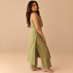 Shell and Mirror Set – Mirror-embroidered cotton kurta set