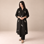 Midnight Melody - Embroidered Suit Set