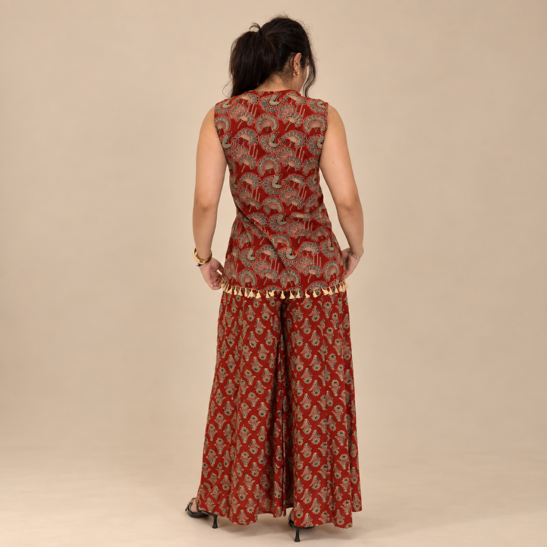 Paisley Poetry – Printed Sleeveless Co-Ord Set