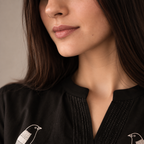 Midnight Melody - Embroidered Suit Set
