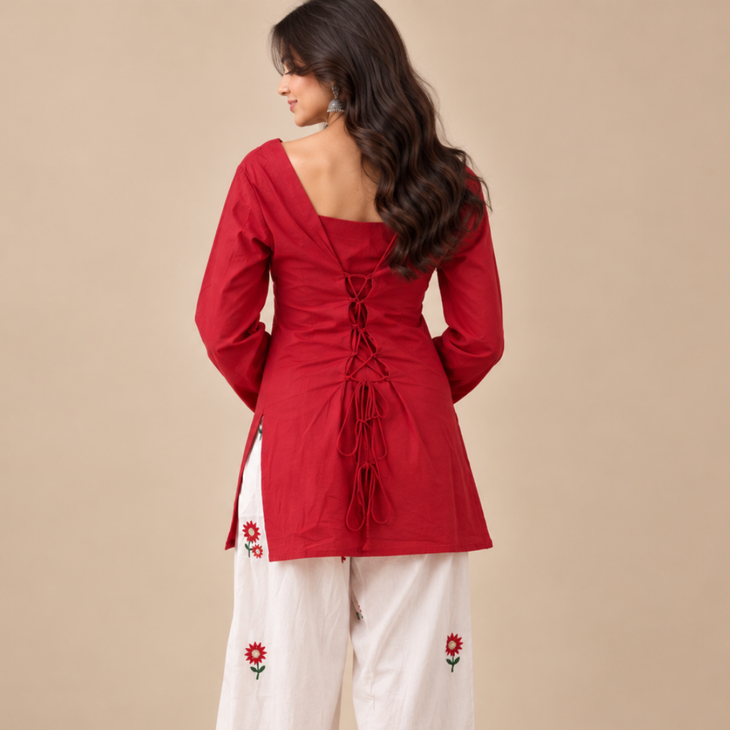 Sunflower Charm - Embroidered Co-ord set - Gul Collection