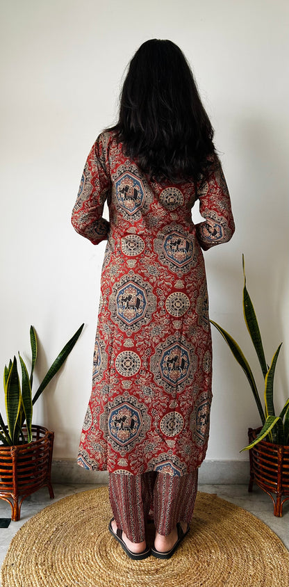 Raag Ajrakh Suit Set