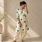 Timeless Polka - Khadi Kurta Set