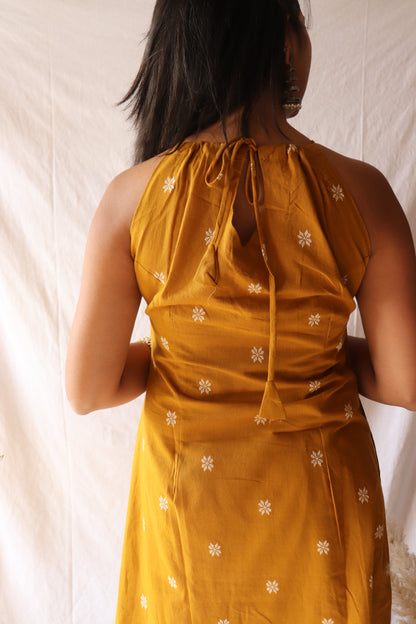 Golden glow - Mustard dori kurta set