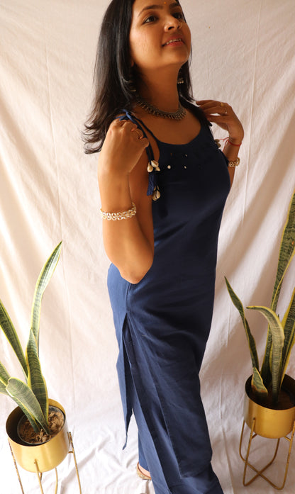 Indigo allure - Blue dori kurta set