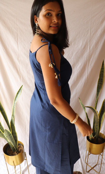 Indigo allure - Blue dori kurta set