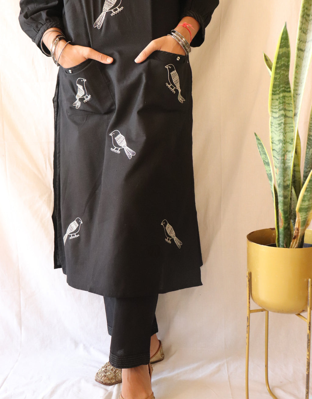 Midnight Melody - Embroidered Suit Set