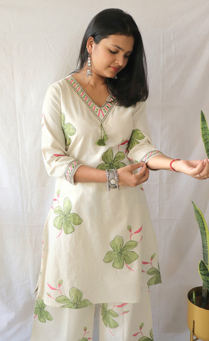Gulmohar Co-ord Set – Cotton Comfort in Bloom