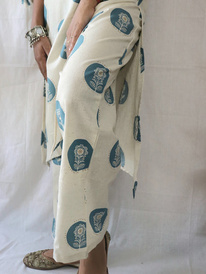 Indigo Bloom Polka Co-ord Set – A Twist on Tradition