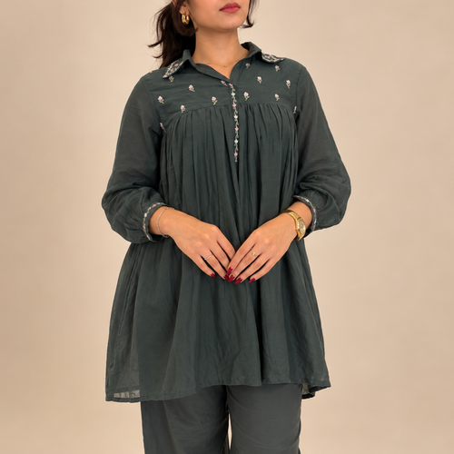 Bloom Bootis – Floral Embroidered Co-Ord Set - Gul Collection