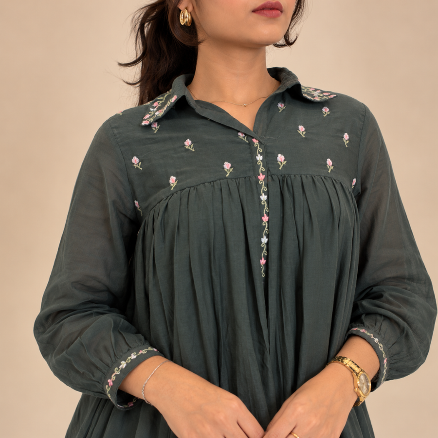 Bloom Bootis – Floral Embroidered Co-Ord Set - Gul Collection