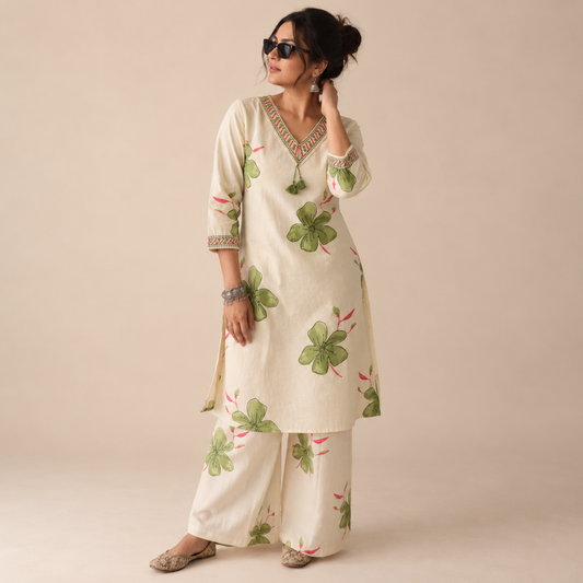 Gulmohar Co-ord Set – Cotton Comfort in Bloom